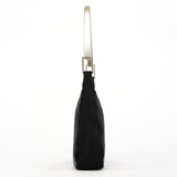 Prada B8448 Black Tessuto Metallo Hobo Shoulder Bag