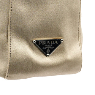 Prada B8572 Beige Raso Plex Satin Plastic Tote Bag