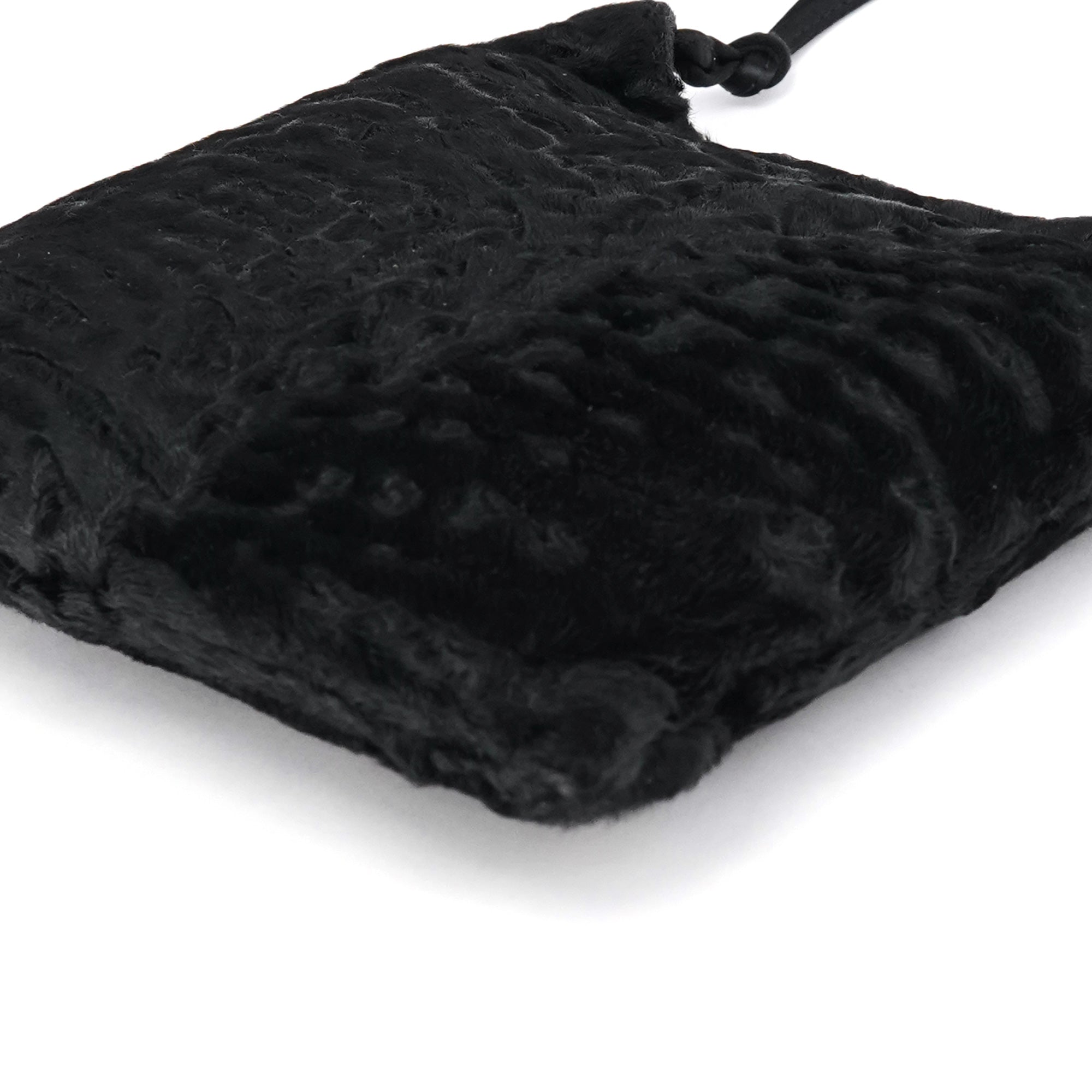 Prada B8661 Black Breitschwanz Fur Mini Bag