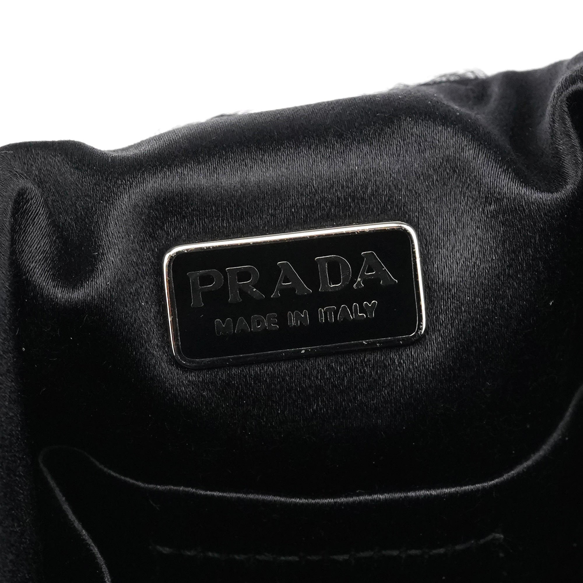 Prada B8661 Black Breitschwanz Fur Mini Bag