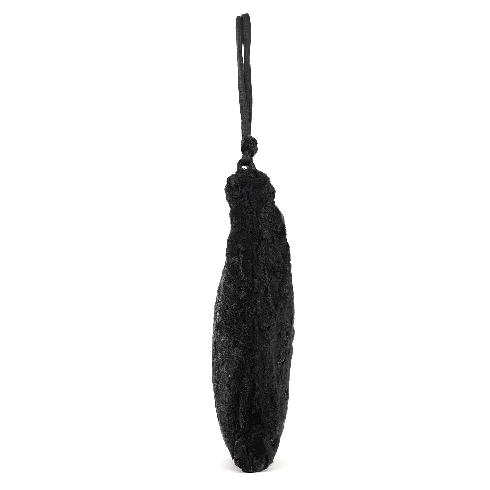 Prada B8661 Black Breitschwanz Fur Mini Bag