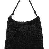 Prada B8661 Black Breitschwanz Fur Mini Bag