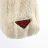 Prada B8889 Beige Red Canapa Tea Shoulder Bag
