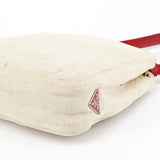 Prada B8889 Beige Red Canapa Tea Shoulder Bag