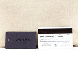 Prada B8889 Beige Red Canapa Tea Shoulder Bag