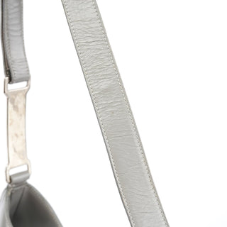 Prada B9002 Grey Calfskin Leather Shoulder Bag