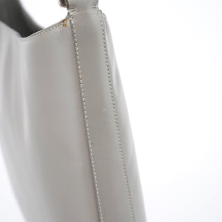 Prada B9002 Grey Calfskin Leather Shoulder Bag