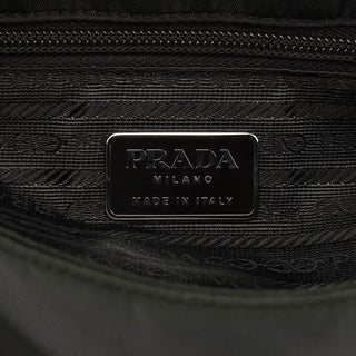 Prada B9231 Dark Green Tessuto Spazzolato Shoulder Bag