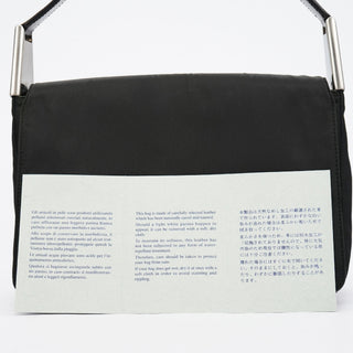 Prada B9231 Dark Green Tessuto Spazzolato Shoulder Bag