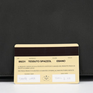 Prada B9231 Dark Green Tessuto Spazzolato Shoulder Bag