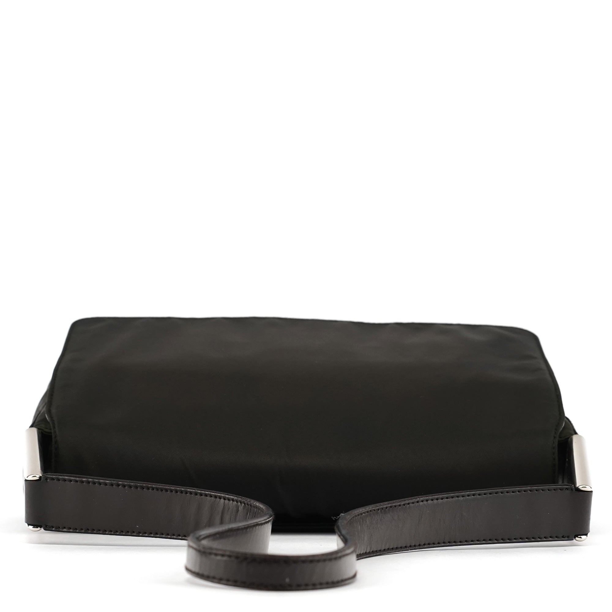 Prada B9231 Dark Green Tessuto Spazzolato Shoulder Bag
