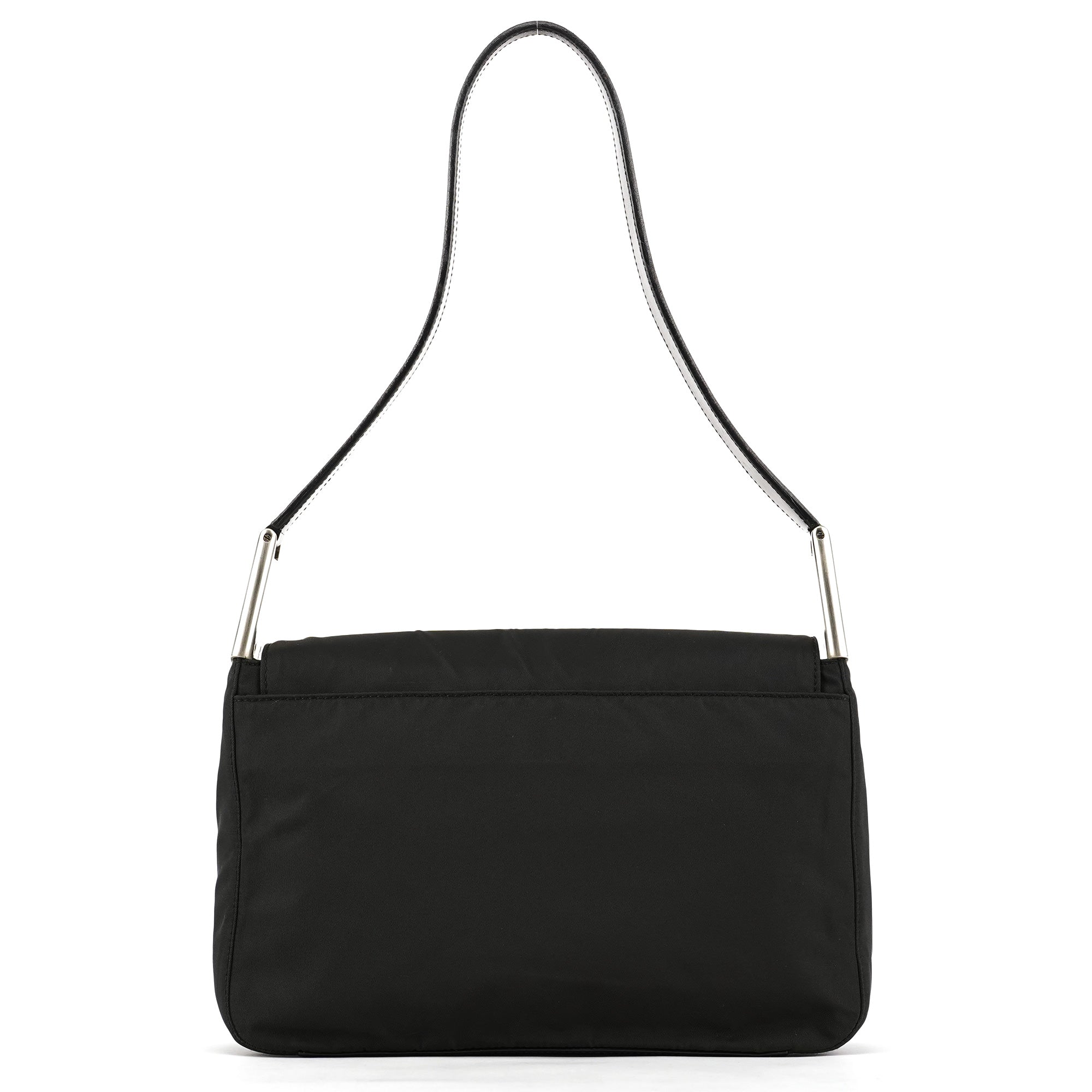 Prada B9231 Dark Green Tessuto Spazzolato Shoulder Bag