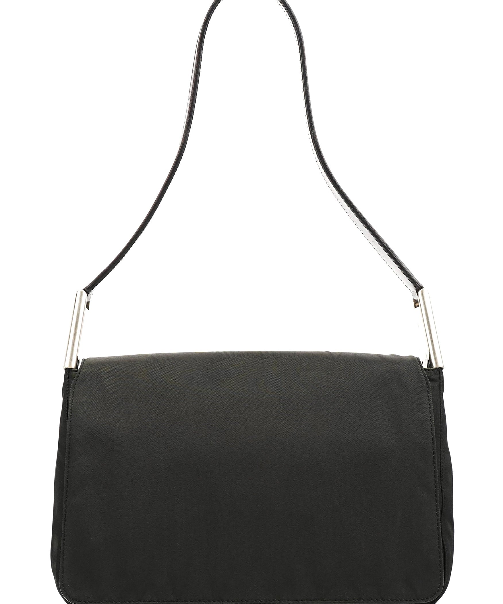 Prada B9231 Dark Green Tessuto Spazzolato Shoulder Bag