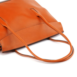 Prada B9262 Cognac Calf Leather Tote Bag