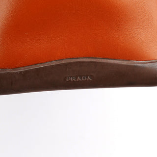Prada B9262 Cognac Calf Leather Tote Bag