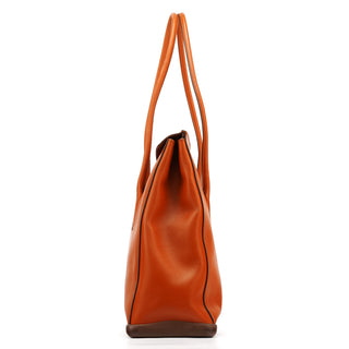 Prada B9262 Cognac Calf Leather Tote Bag
