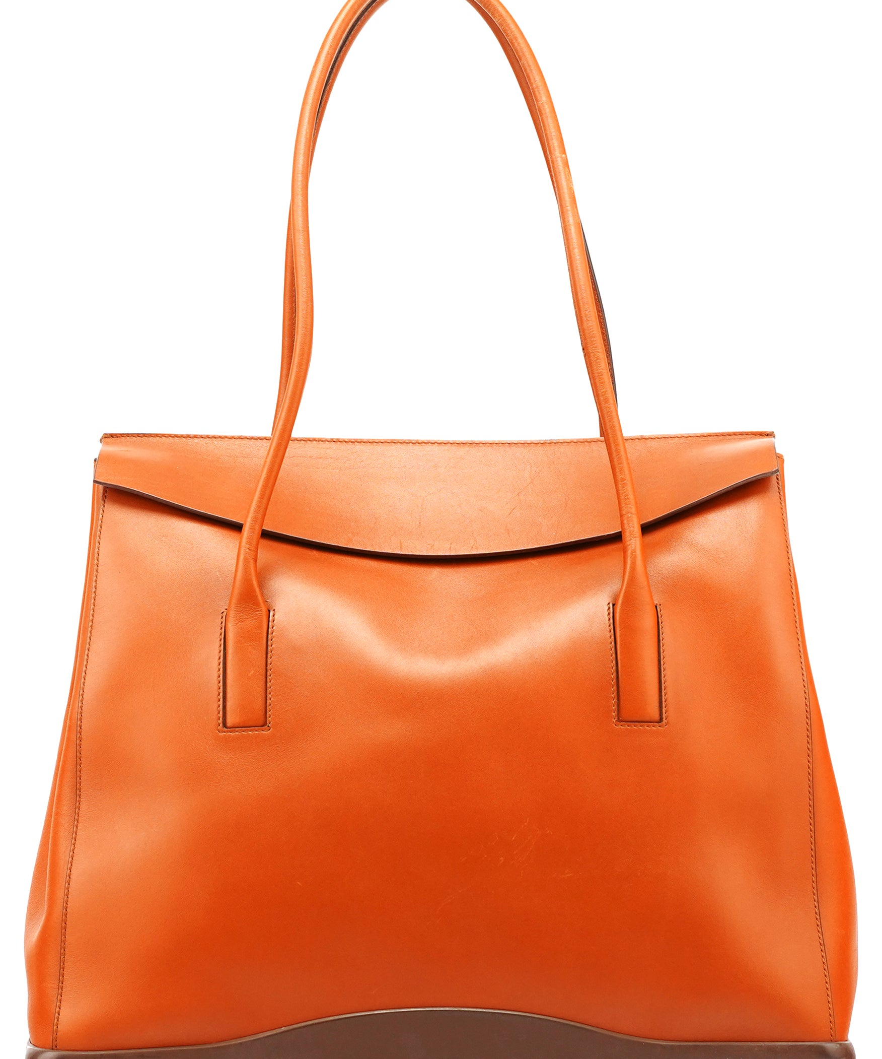 Prada B9262 Cognac Calf Leather Tote Bag