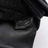 Prada B9282 Black Calfskin Nylon Top Handle Keylock Bag