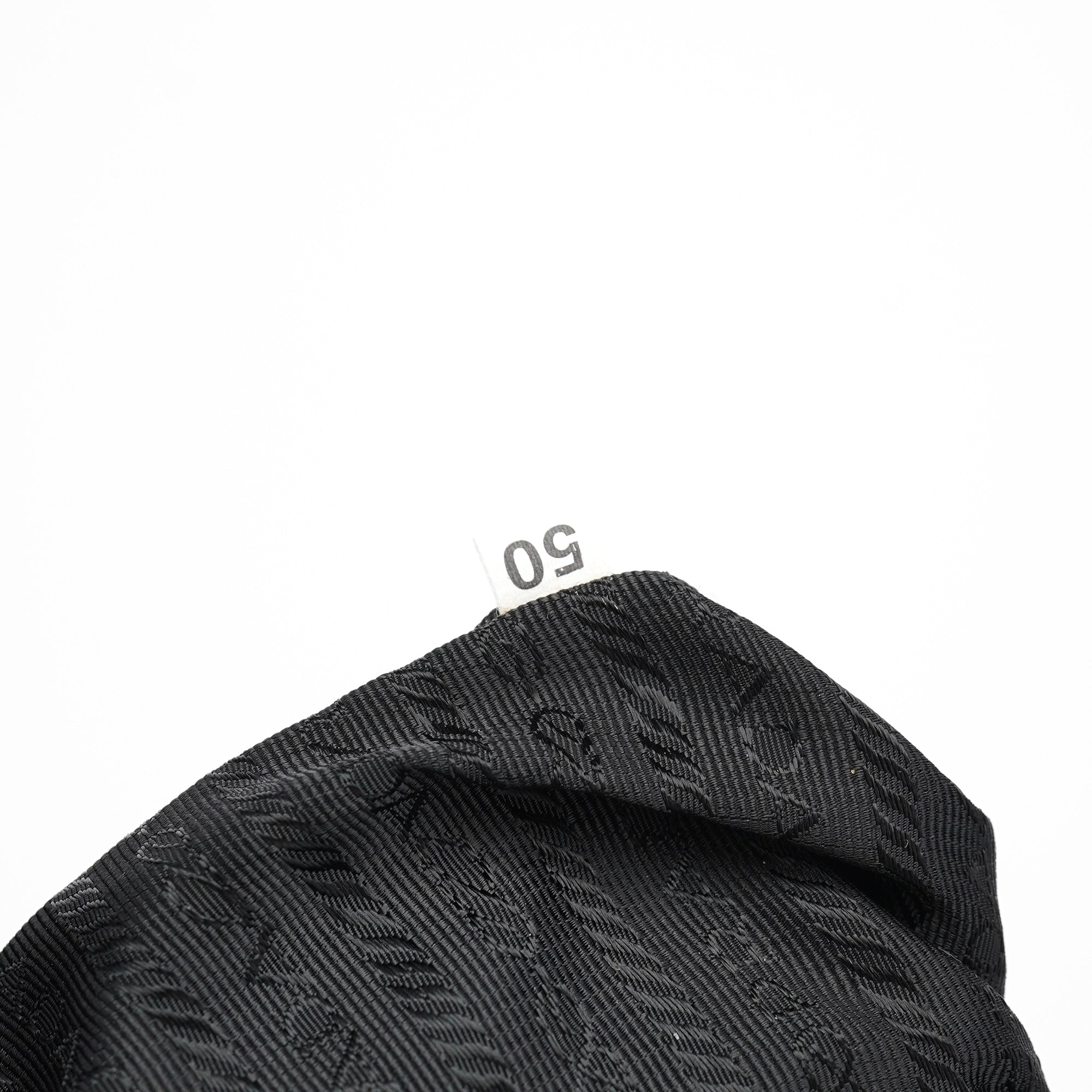 Prada B9282 Black Calfskin Nylon Top Handle Keylock Bag