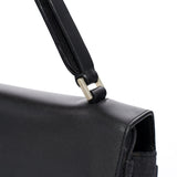 Prada B9282 Black Calfskin Nylon Top Handle Keylock Bag