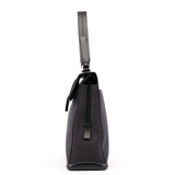 Prada B9282 Black Calfskin Nylon Top Handle Keylock Bag