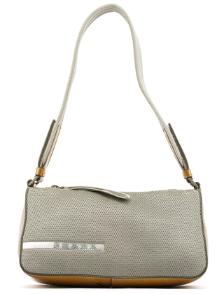 Prada B9936 Silver Bike Lux Shoulder Bag