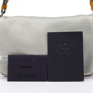 Prada B9937 1999 Silver Mesh Sport Shoulder Bag