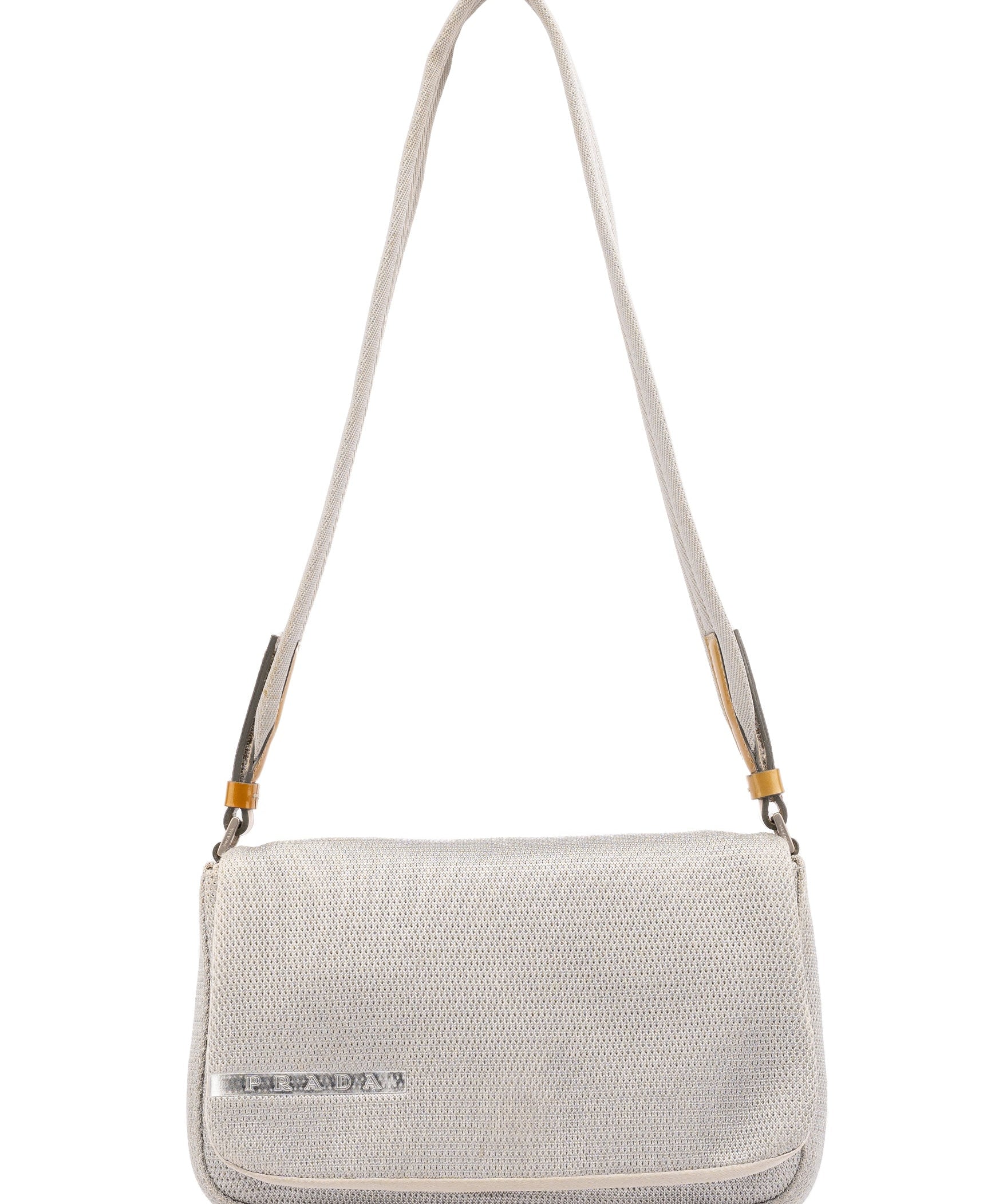 Prada B9937 1999 Silver Mesh Sport Shoulder Bag