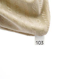 Prada Beige Abstract Print Tessuto Nylon Tote Bag