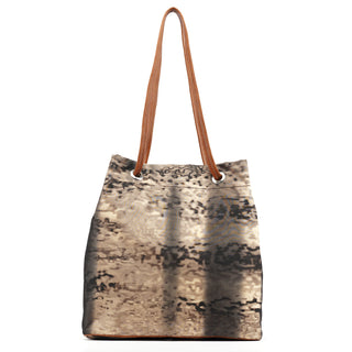 Prada Beige Abstract Print Tessuto Nylon Tote Bag