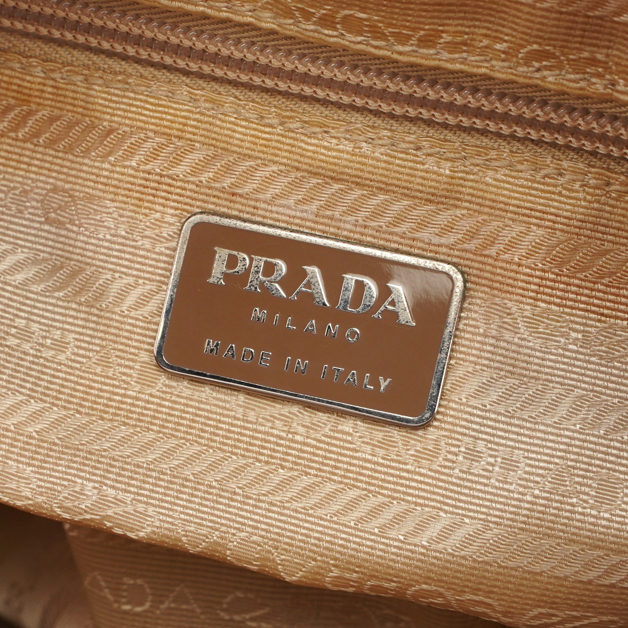 Prada Beige Gradient Spazzolato Tote Bag