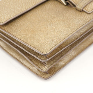 Prada Beige Lama Leather Belt Shoulder Bag