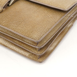 Prada Beige Lama Leather Belt Shoulder Bag