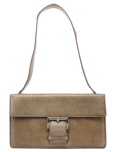 Prada Beige Lama Leather Belt Shoulder Bag