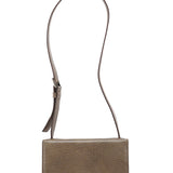 Prada Borsa a spalla in pelle di lama beige