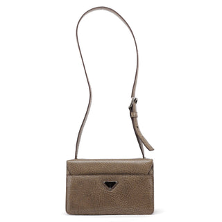 Prada Beige Lama Leather Shoulder Bag