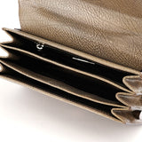 Prada Borsa a spalla in pelle di lama beige