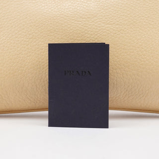 Prada Beige Leather Daino Box Shoulder Bag