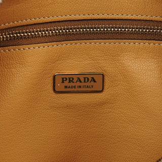 Prada Beige Leather Daino Box Shoulder Bag