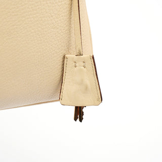 Prada Beige Leather Daino Box Shoulder Bag