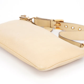 Prada Beige Leather Daino Box Shoulder Bag