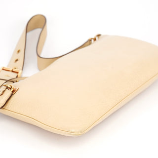 Prada Beige Leather Daino Box Shoulder Bag
