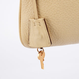 Prada Beige Leather Daino Box Shoulder Bag