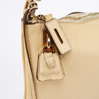 Prada Beige Leather Daino Box Shoulder Bag