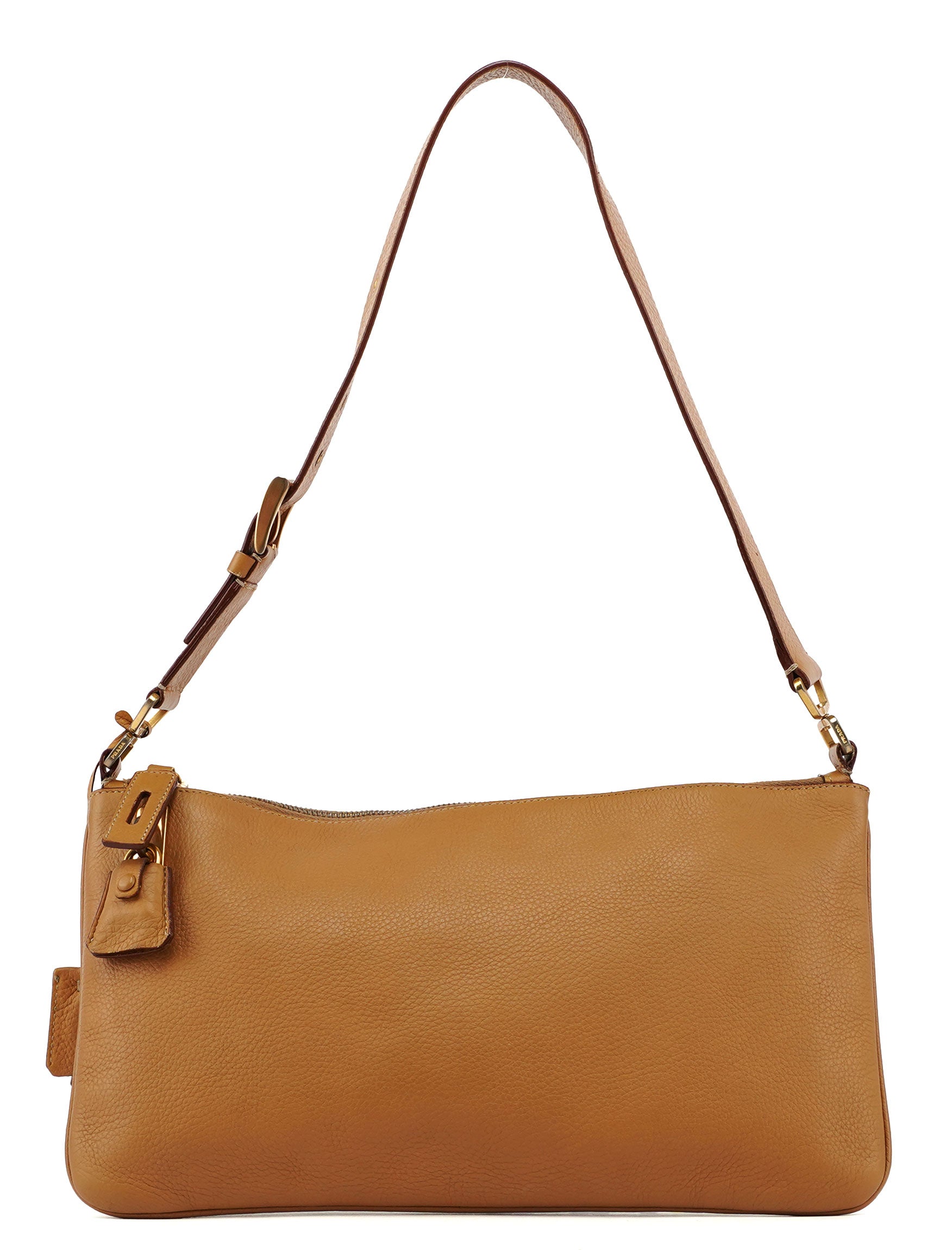 Prada Beige Leather Shoulder Bag