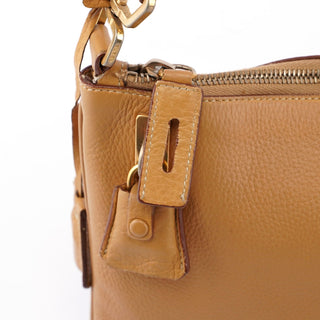 Prada Beige Leather Shoulder Bag