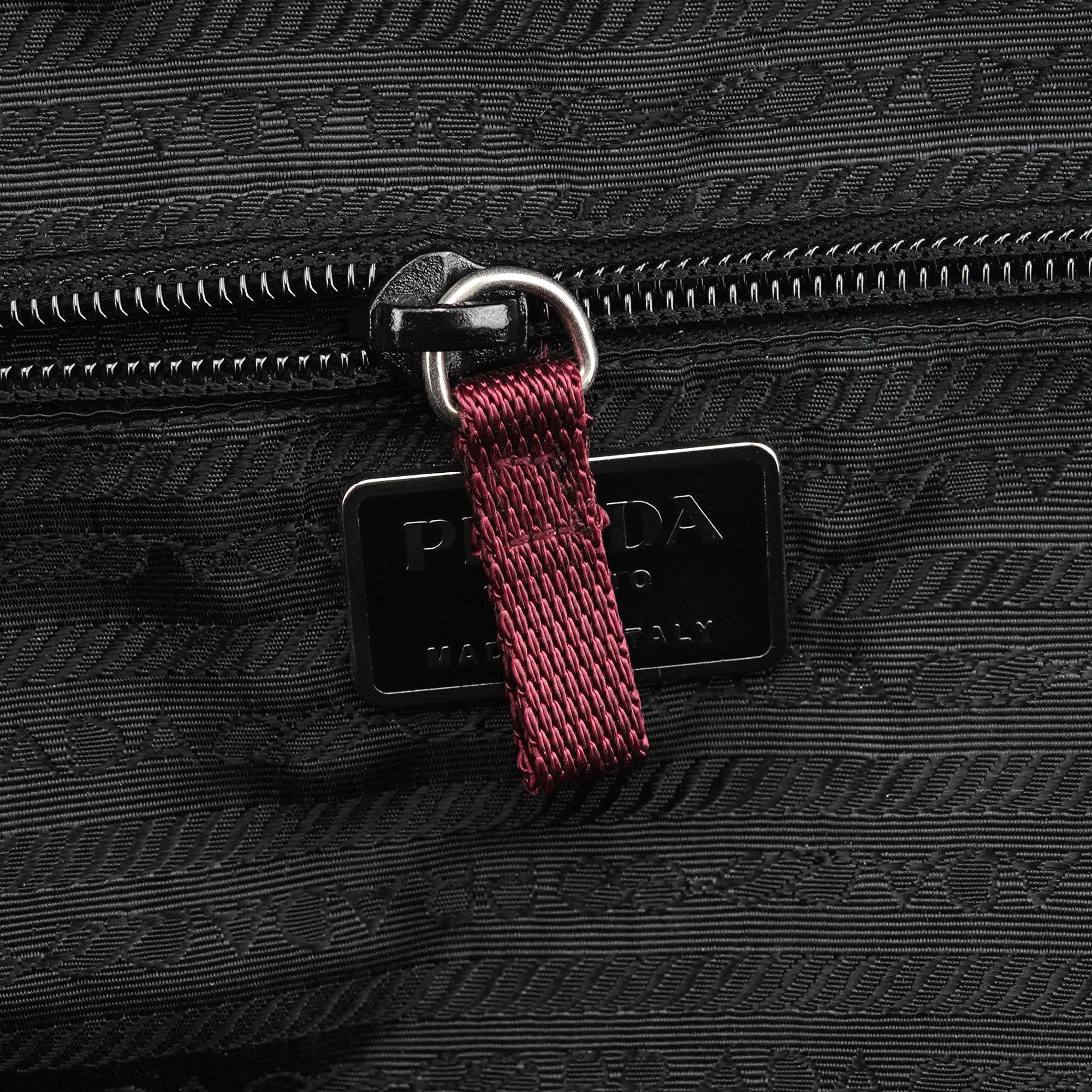 Prada Sac bowling Spazzolato Sport en cuir verni beige et orange
