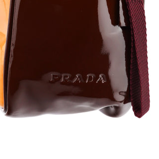 Prada Beige Orange Spazzolato Bowling Sport Bag