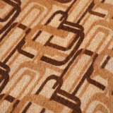 Prada Sac porté épaule en fourrure beige à motifs