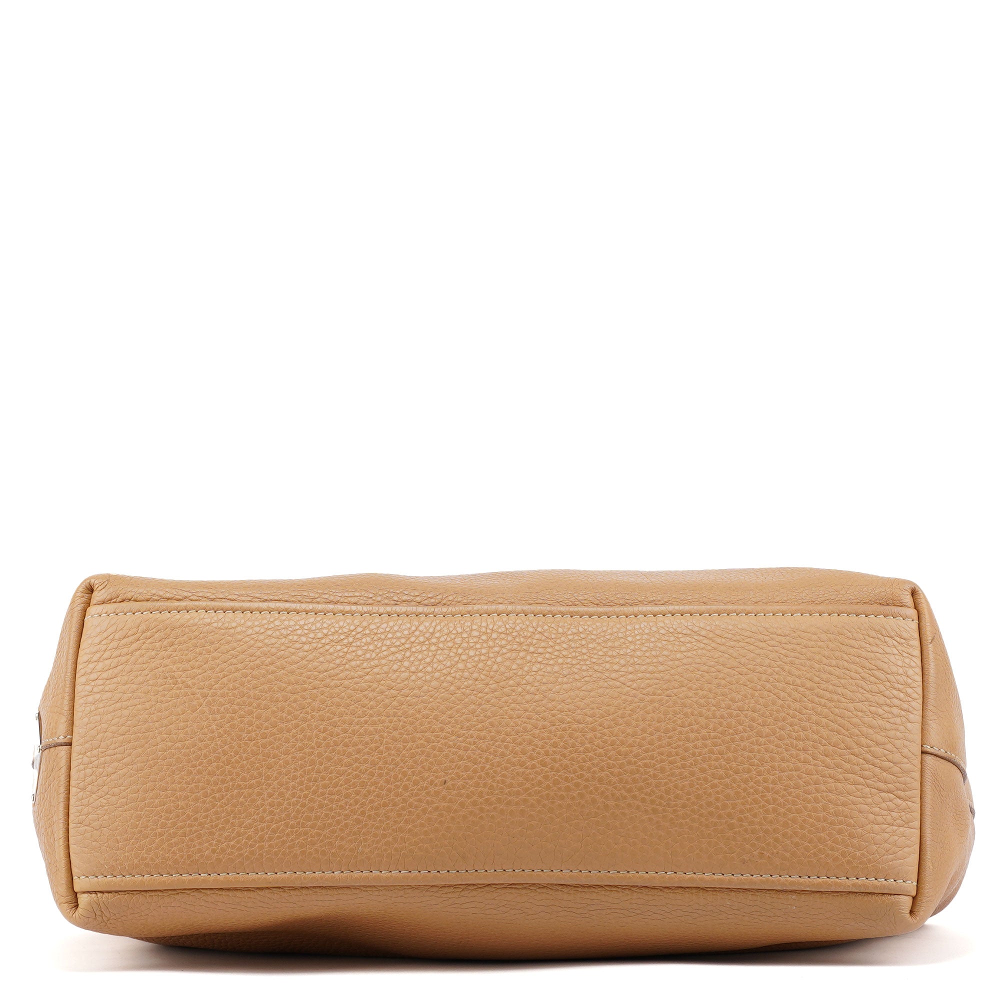 Prada Sac cabas en cuir grainé beige